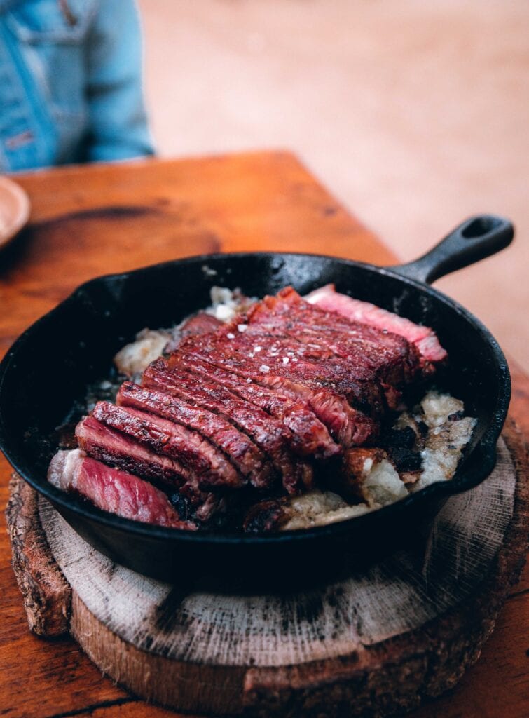 New York Strip Steak at Primitivo Restaurant in Valle de Guadalupe 